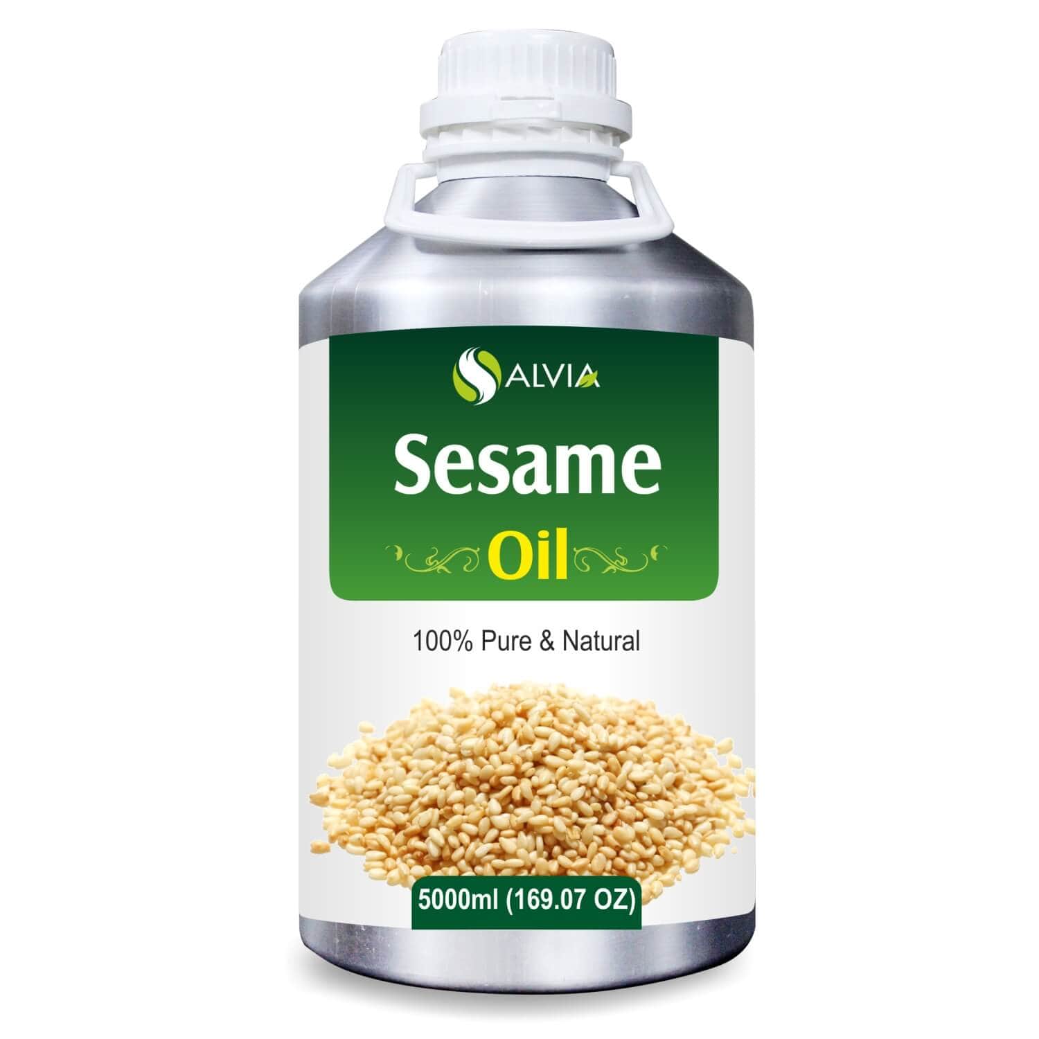 Salvia Natural Carrier Oils 5000ml Sesame Oil (Sesamum indicum) 100% Pure & Natural Oil Salvia Natural Carrier Oils 5000ml Sesame Oil (Sesamum indicum) 100% Pure & Natural Oil